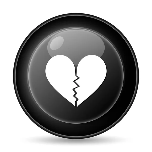 Gebroken hart-icoon — Stockfoto