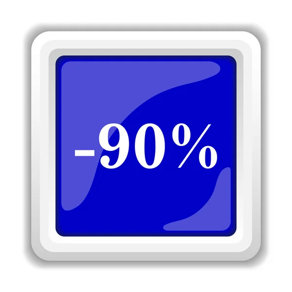 90 procent rabatt ikonen — Stockfoto