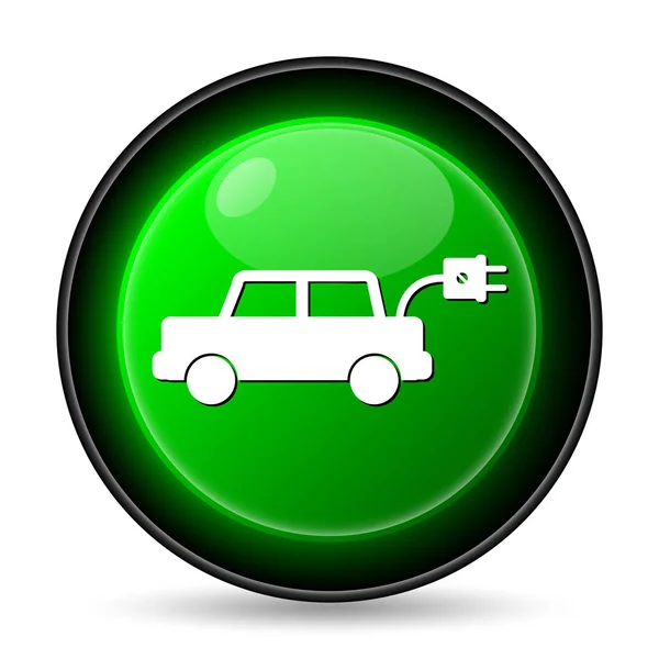 Pictogram elektrische auto — Stockfoto