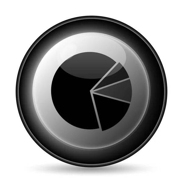 Chart Pie Icon Internet Button White Background — Stock Photo, Image