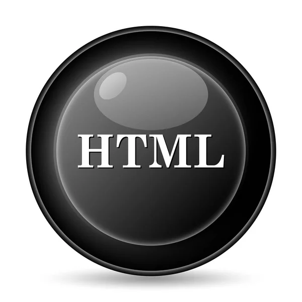 Піктограма Html Кнопка Інтернету Білому Тлі — стокове фото