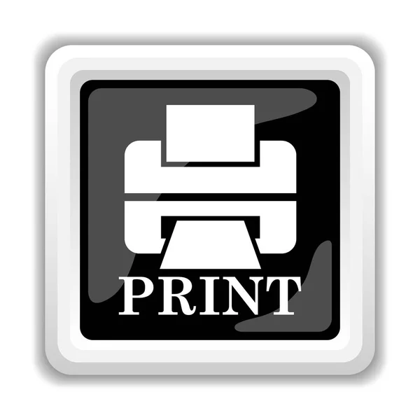 Tulostin sanalla PRINT-kuvake — kuvapankkivalokuva