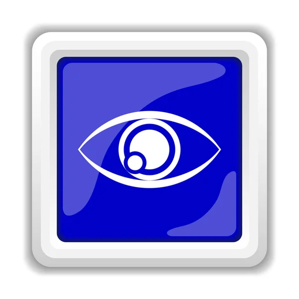 Ikona Oka Przycisk Internet Białym Tle — Zdjęcie stockowe
