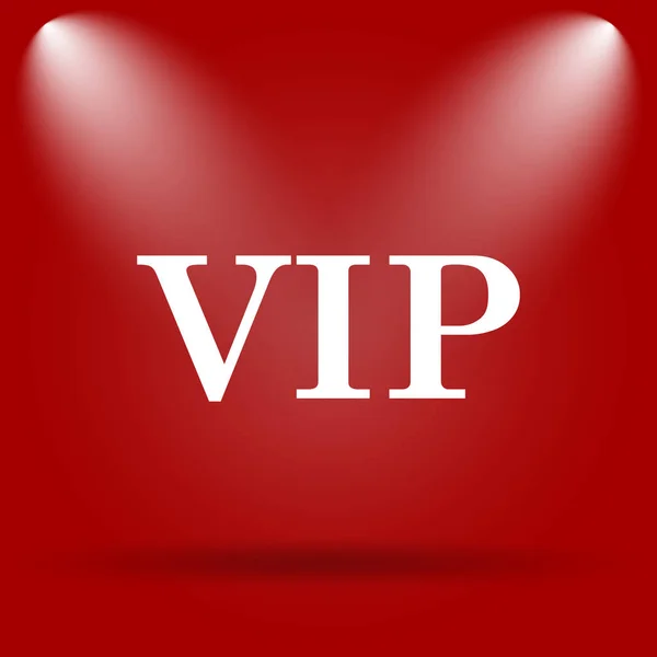 Vip Icon Flat Icon Red Background — Stock Photo, Image