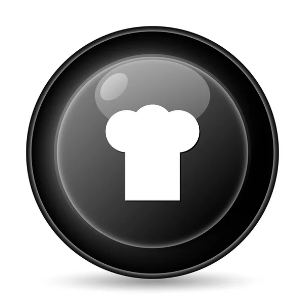 Chef Icon Internet Button White Background — Stock Photo, Image