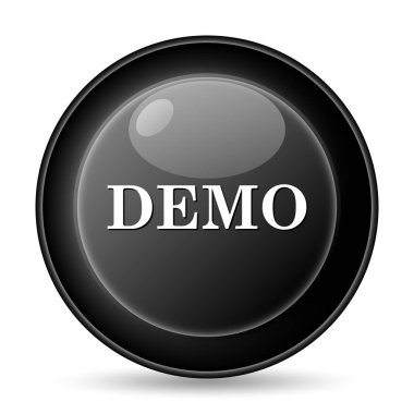 Demo simgesi. Beyaz arka plan üzerinde Internet düğmesi