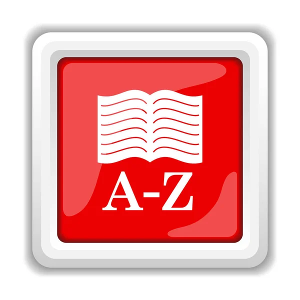 Иконка книги A-Z — стоковое фото