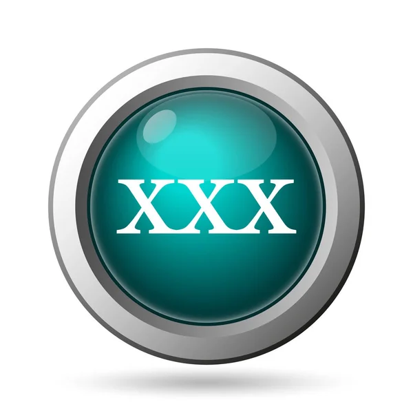 Xxx Ikonen Internet Knappen Vit Bakgrund — Stockfoto
