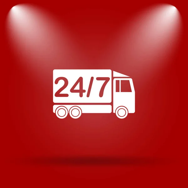 24 7 Lieferwagen-Symbol — Stockfoto