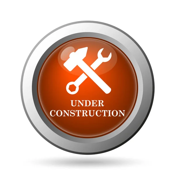 Construction Icon Internet Button White Background — Stock Photo, Image