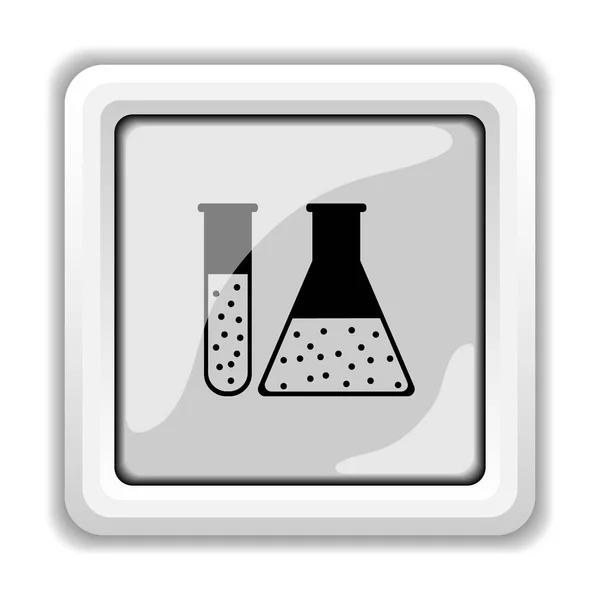 Kimya Icon Set Beyaz Arka Plan Üzerinde Internet Düğmesi — Stok fotoğraf