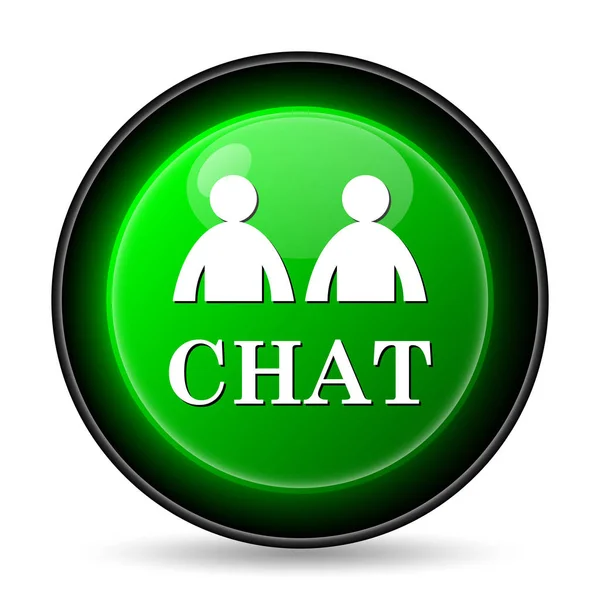 Chat Icon Internet Button White Background — Stock Photo, Image