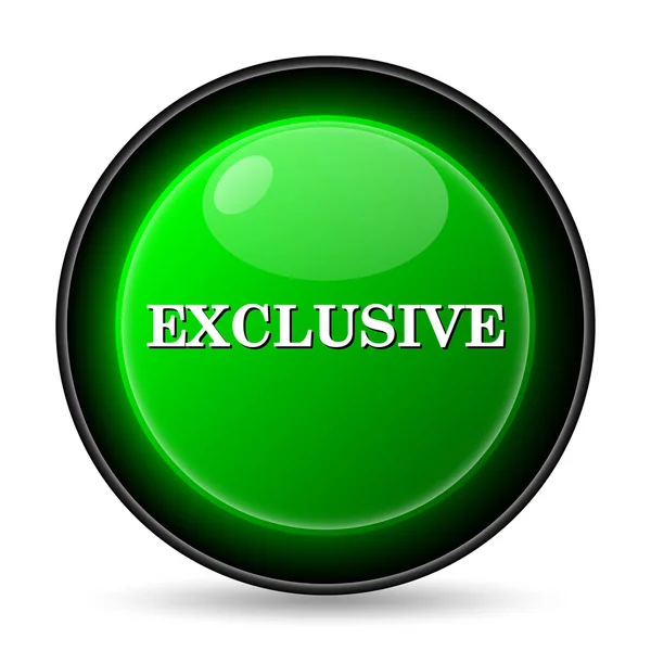 Exclusive Icon Internet Button White Background — Stock Photo, Image