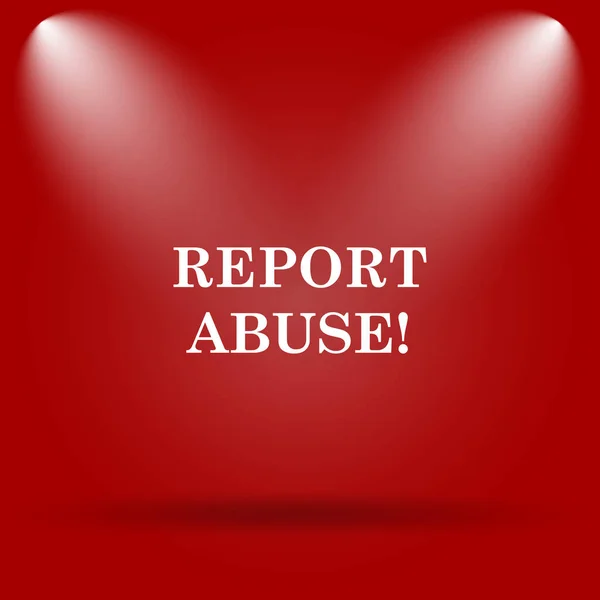 Reportar abuso icono — Foto de Stock
