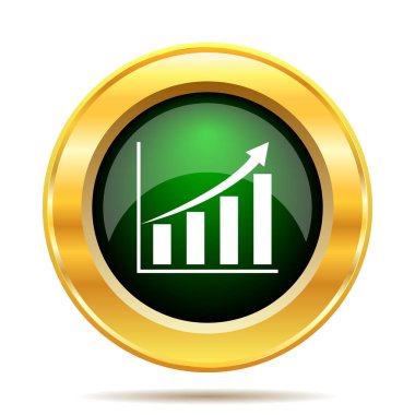 Grafik simgesini. Beyaz arka plan üzerinde Internet düğmesi