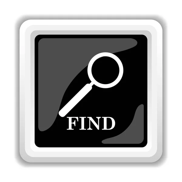 Find Icon Internet Button White Background — Stock Photo, Image