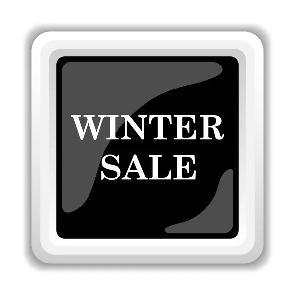 Winter Sale Icon Internet Button White Background — Stock Photo, Image