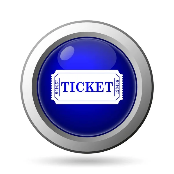 Icono Ticket Aislado Sobre Fondo Blanco Concepto Aplicaciones Móviles —  Fotos de Stock