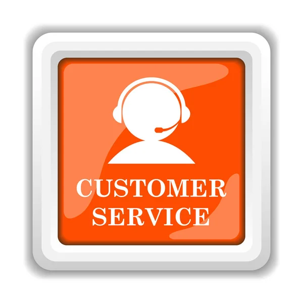 Pictogram Van Customer Service Geïsoleerd Een Witte Achtergrond Mobiele Apps — Stockfoto