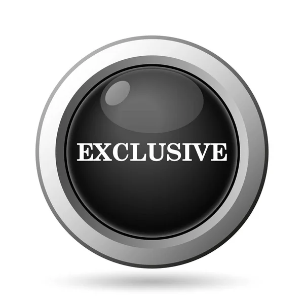 Exclusive Icon Internet Button White Background — Stock Photo, Image