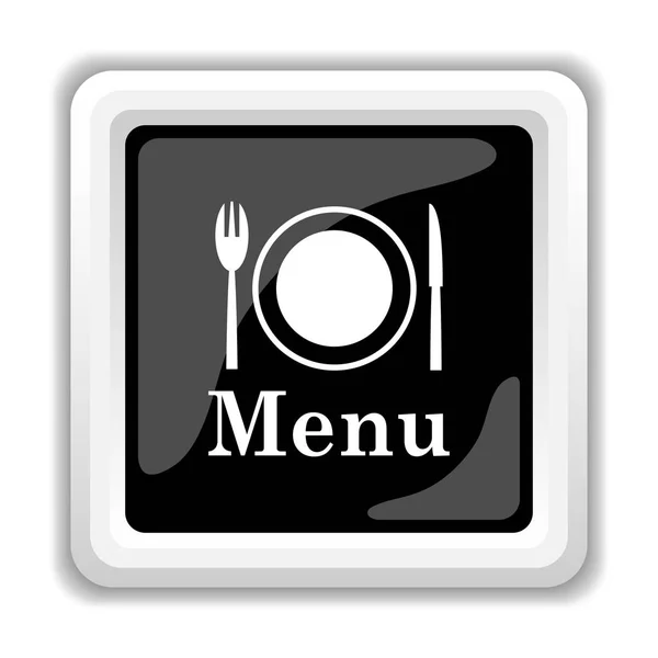 Icône Menu Bouton Internet Sur Fond Blanc — Photo