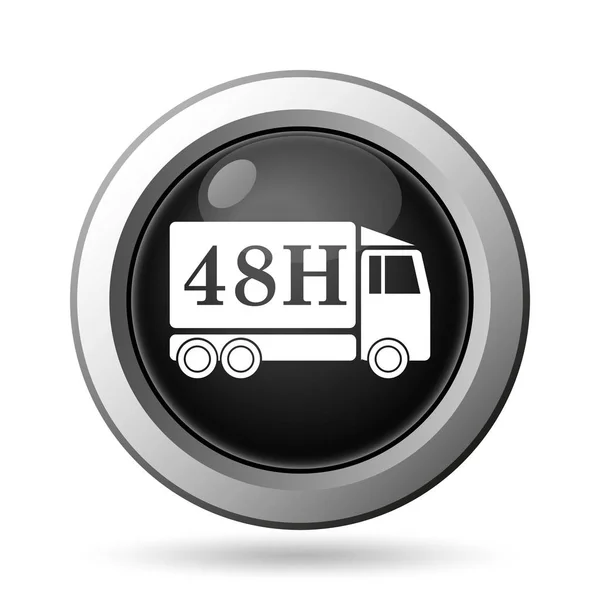 48h dodání truck ikona — Stock fotografie