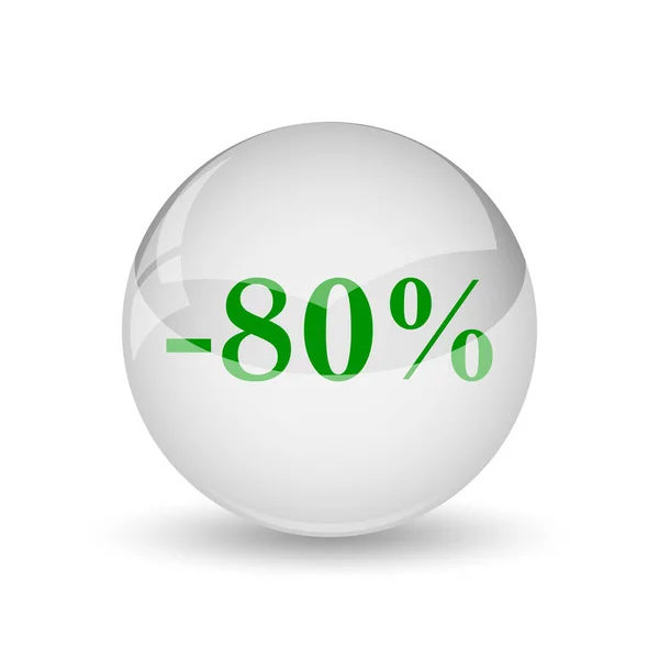 80 percent discount icon — Stock Photo, Image