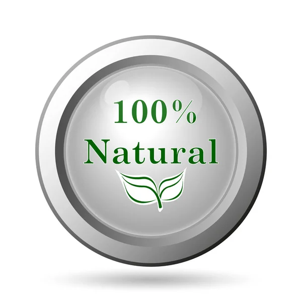 100 percent natural icon — Stock Photo, Image