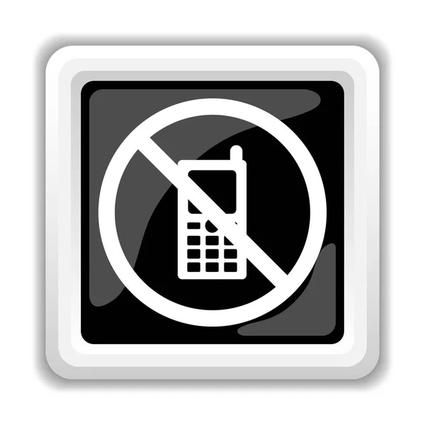 Teléfono móvil icono restringido —  Fotos de Stock