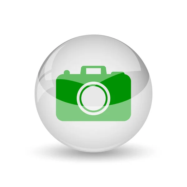 Photo Camera Icon Internet Button White Background — Stock Photo, Image