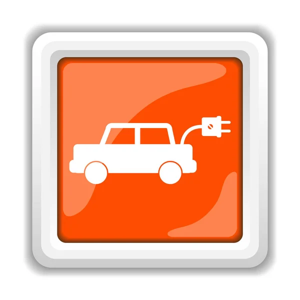 Electrocar Pictogram Geïsoleerd Een Witte Achtergrond Mobiele Apps Concept — Stockfoto