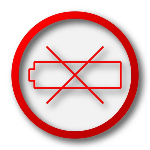 Lege batterijpictogram — Stockfoto