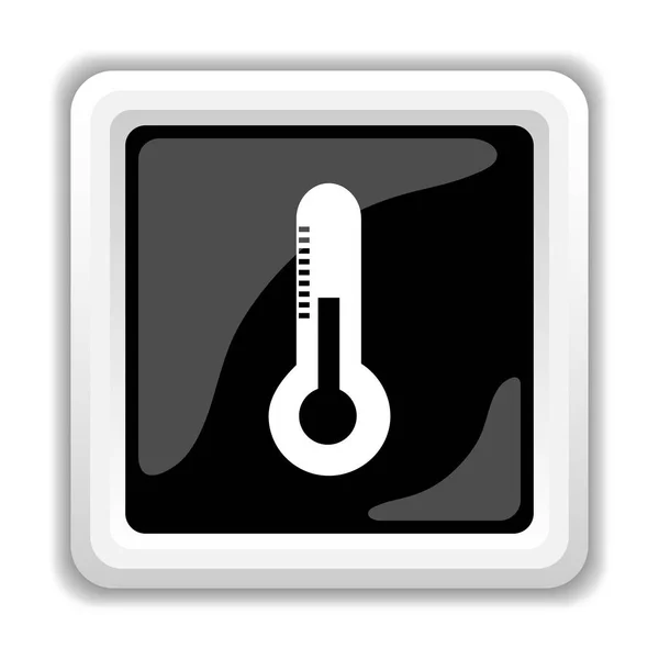 Icono Del Termómetro Botón Internet Sobre Fondo Blanco —  Fotos de Stock