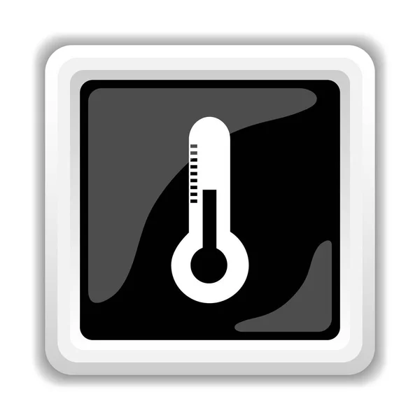 Thermometer Symbol Internet Taste Auf Weißem Hintergrund — Stockfoto