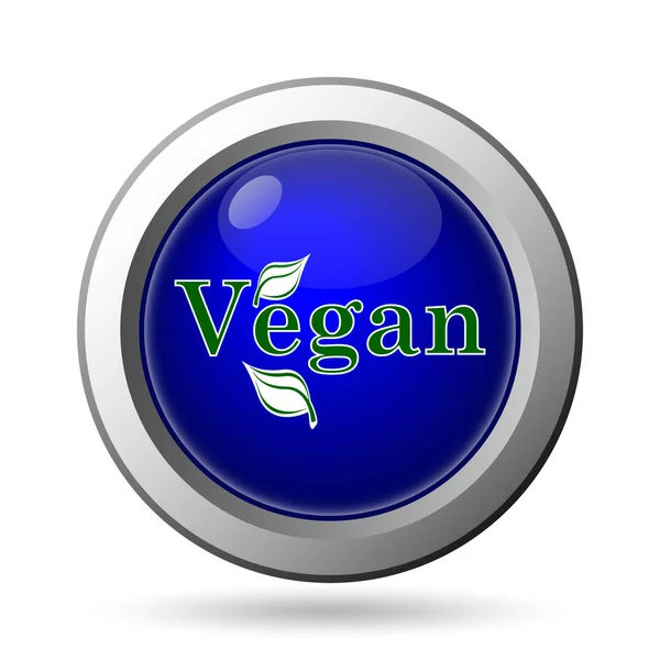 Vegan Значок Ізольовані Білому Тлі Концепція Мобільних Додатків — стокове фото