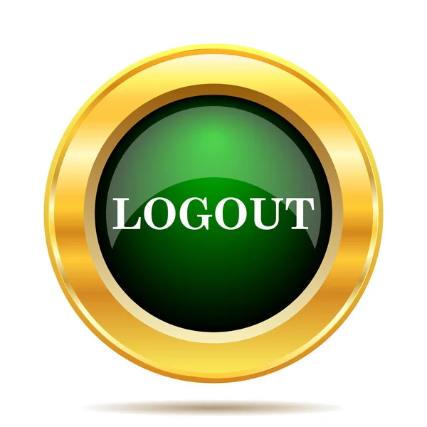 Logout Icon Internet Button White Background — Stock Photo, Image