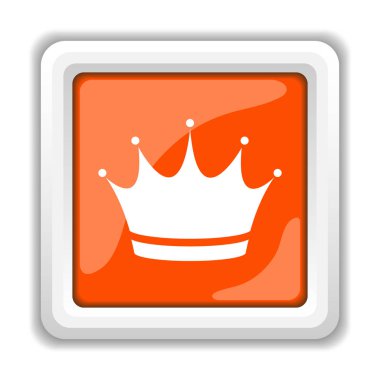 Beyaz arka plan üzerinde mobil apps kavramı izole taç simgesi