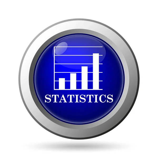 Statistik Ikonen Isolerad Vit Bakgrund Mobilappar Koncept — Stockfoto