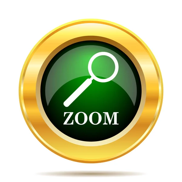 Zoom con icono de lupa — Foto de Stock