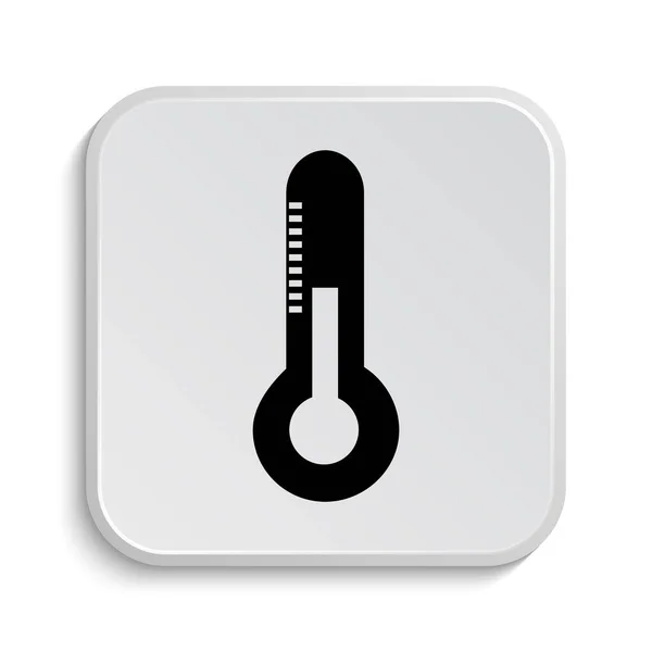 Thermometer Symbol Internet Taste Auf Weißem Hintergrund — Stockfoto