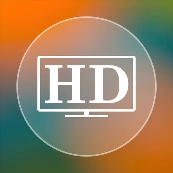 Hd icono de televisión — Foto de Stock