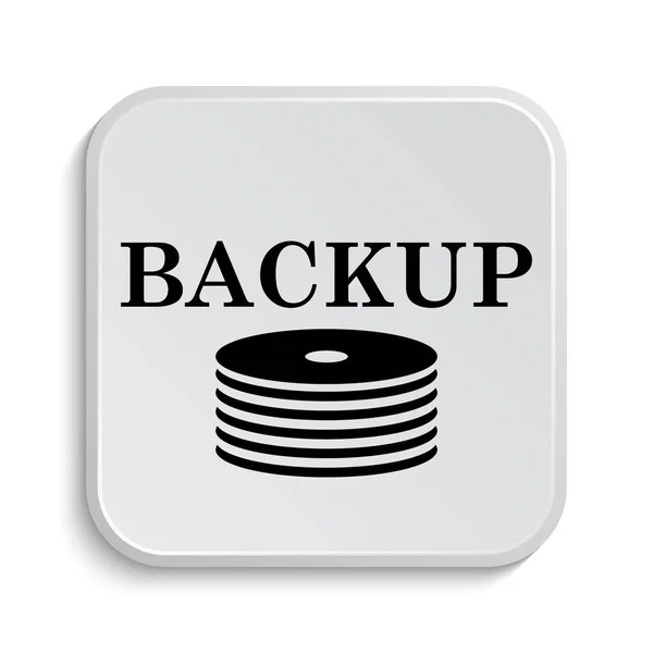 Icona Backup Pulsante Internet Sfondo Bianco — Foto Stock