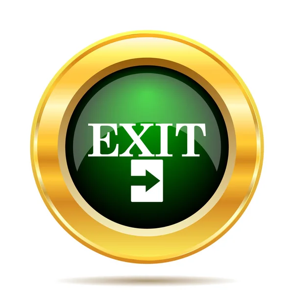 Exit Symbol Internet Taste Auf Weißem Hintergrund — Stockfoto