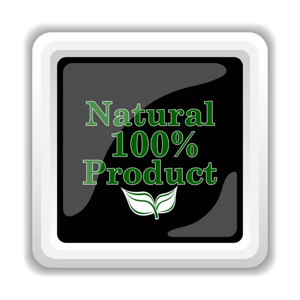 100 ％ 天然の製品アイコン — ストック写真