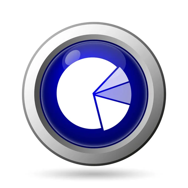 Цвет Значка Кнопка Интернет Белом Фоне — стоковое фото