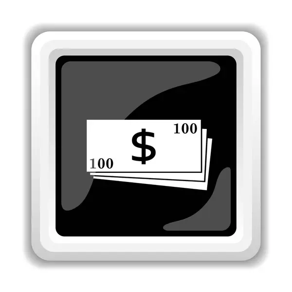 Money Icon Internet Button White Background — Stock Photo, Image