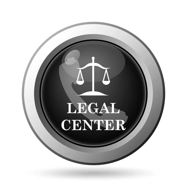 Legal Center Icon Internet Button White Background — Stock Photo, Image