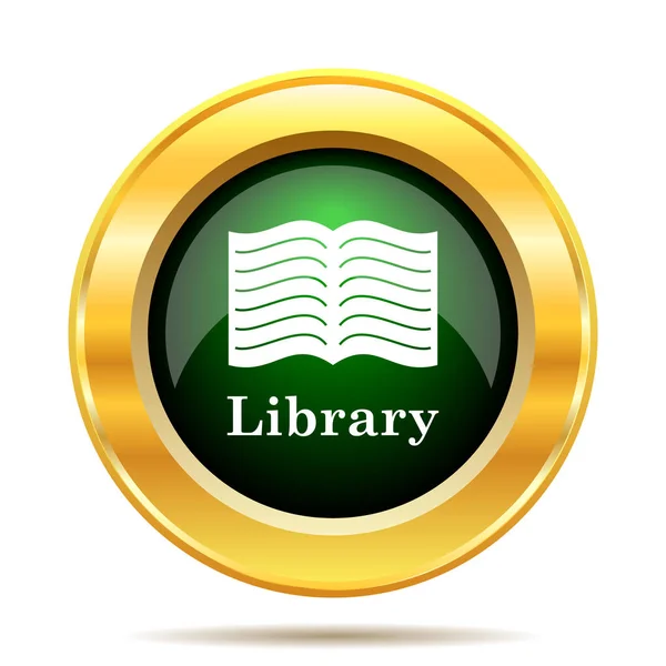 Иконка библиотеки — стоковое фото