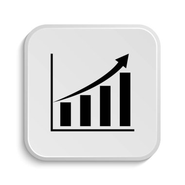 Grafik simgesini. Beyaz arka plan üzerinde Internet düğmesi