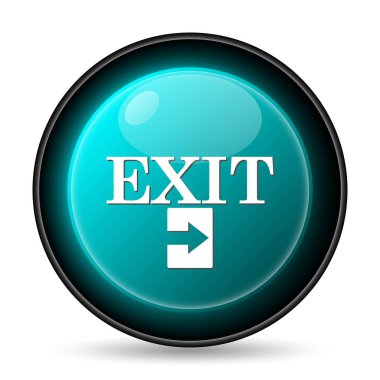 Çıkış simgesi. Beyaz arka plan üzerinde Internet düğmesi